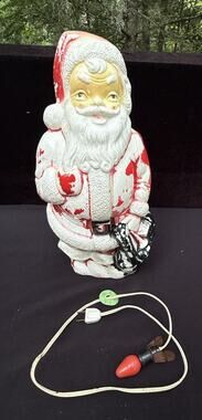 Vtg Christmas 1968 Empire Santa Blow Mold Light Cord 13" #2 -He Needs A Refresh